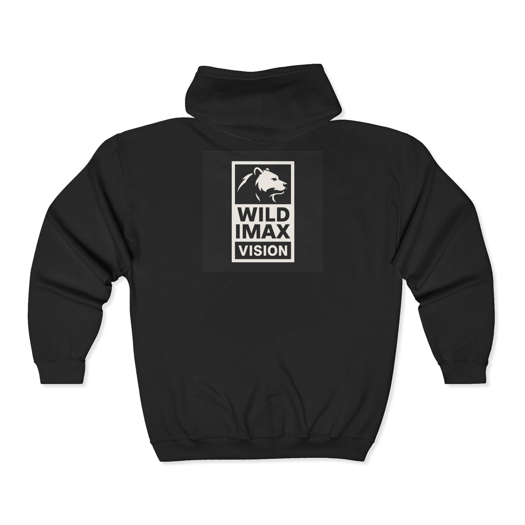 Wild Imax Vision Zip Hoodie — Leopard Heart Graphic
