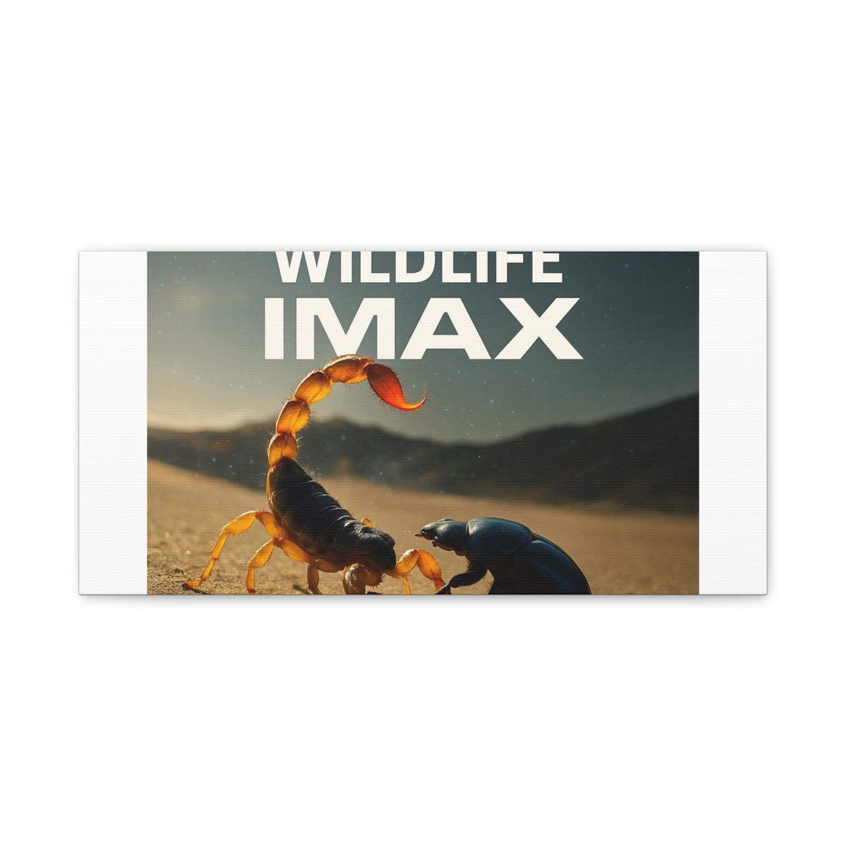 Scorpion & Beetle Matte Canvas Print
