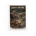 Deadly Nature Wall Tapestry — Snake, Spider & Skull Horror Decor