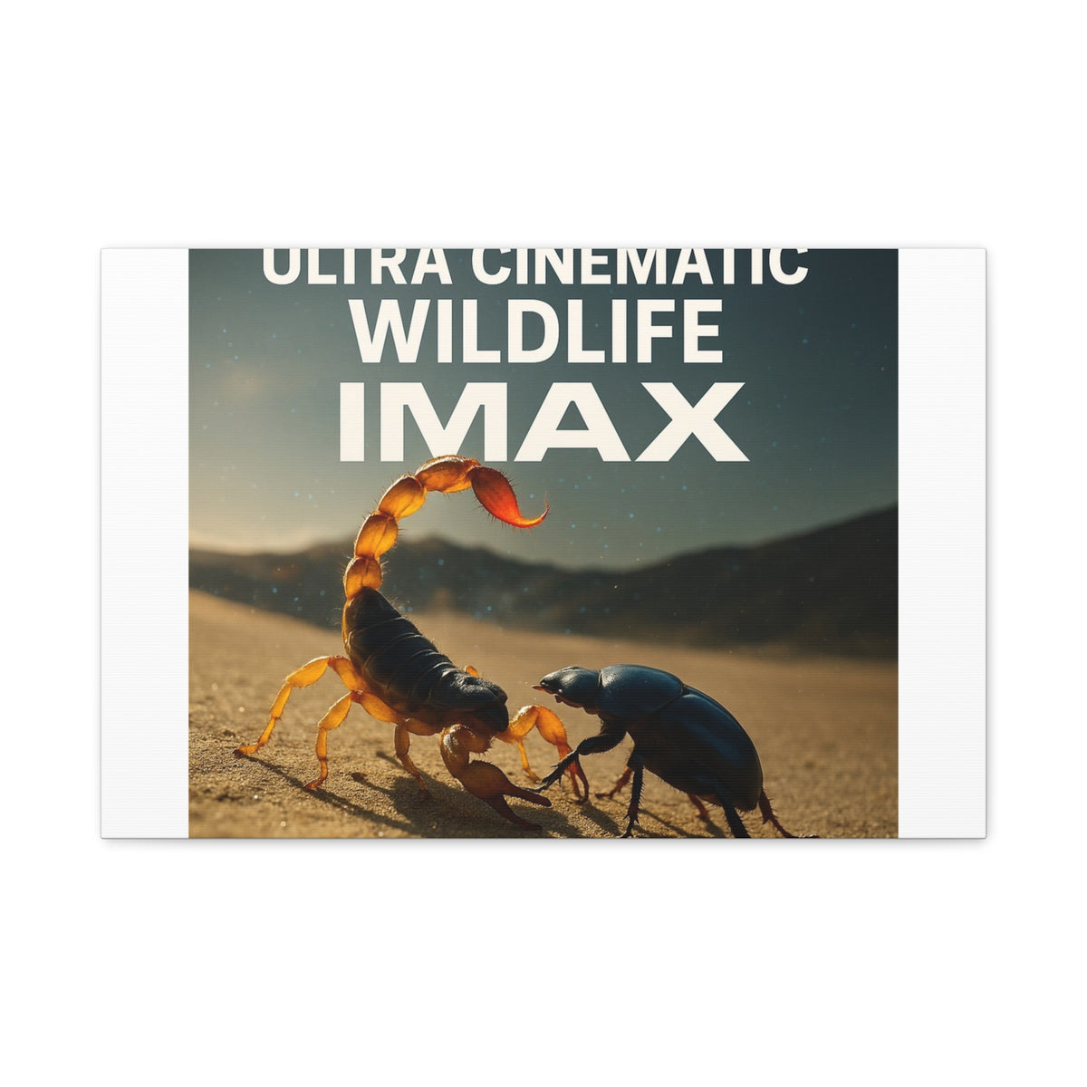 Scorpion & Beetle Matte Canvas Print