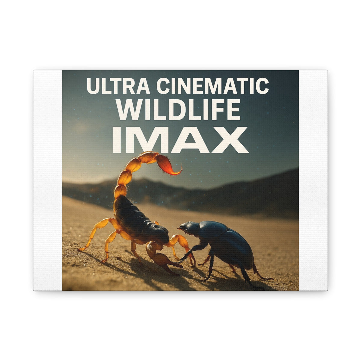 Scorpion & Beetle Matte Canvas Print